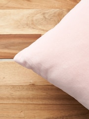 BHS 2 Pack Blush Matte Velvet Cushions - Image 3 of 4