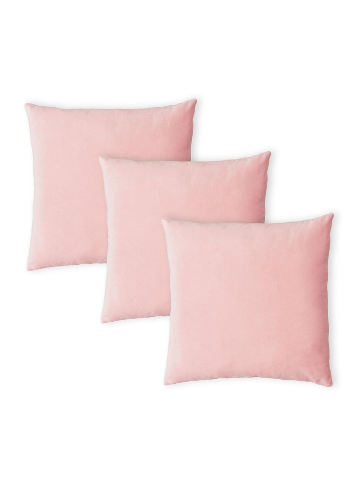 BHS 2 Pack Blush Matte Velvet Cushions - Image 4 of 4 BHS 2 Pack Blush Matte Velvet Cushions - Image 4 of 4
