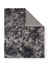 BHS Grey Marled Rib Throw - Image 3 of 4