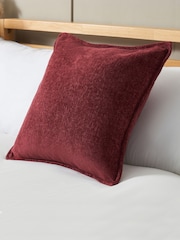 BHS 2 Pack Merlot Oxford Chenille Cushions - Image 1 of 4