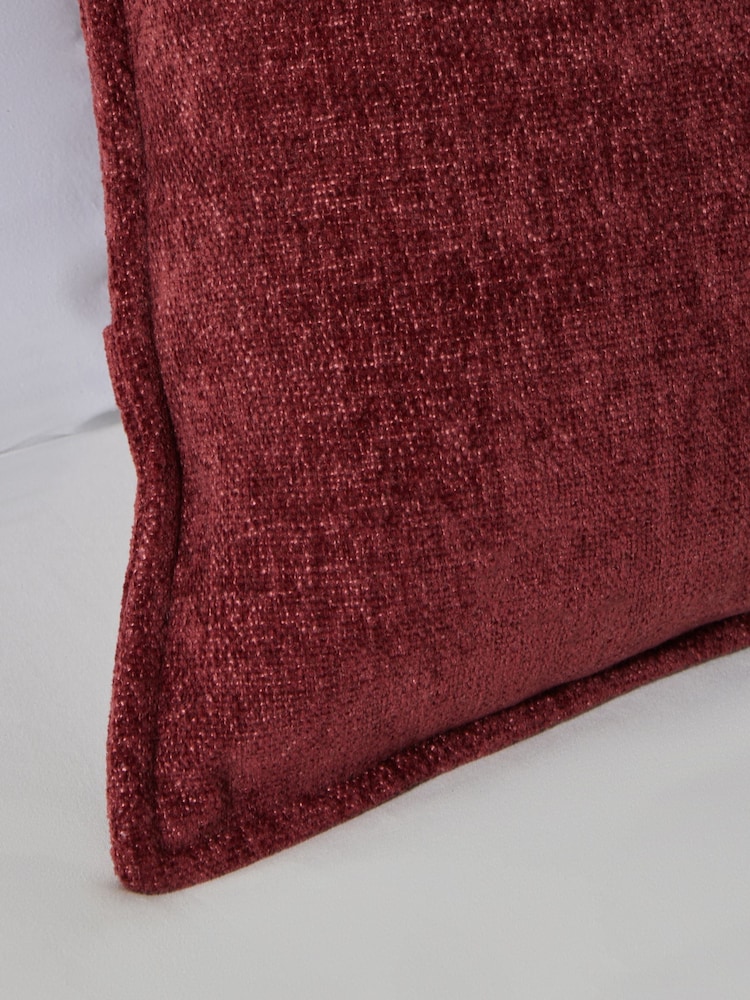 BHS 2 Pack Merlot Oxford Chenille Cushions - Image 2 of 4 BHS 2 Pack Merlot Oxford Chenille Cushions - Image 2 of 4