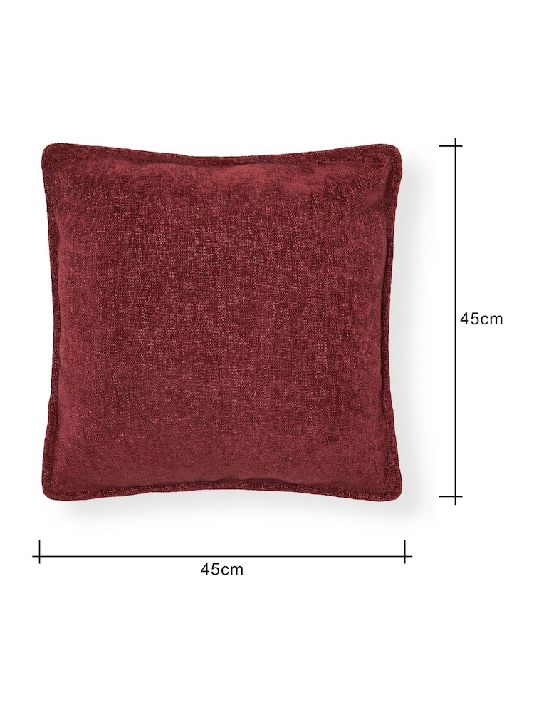 BHS 2 Pack Merlot Oxford Chenille Cushions - Image 4 of 4 BHS 2 Pack Merlot Oxford Chenille Cushions - Image 4 of 4
