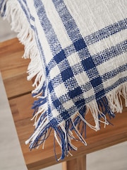 BHS 2 Pack Navy Tula Check Cushions - Image 3 of 5