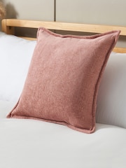 BHS 2 Pack Pink Oxford Chenille Cushions - Image 1 of 4