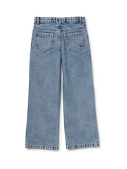 Benetton Blue Emebellished Straight Fit Jeans - Image 2 of 3