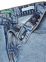 Benetton Blue Emebellished Straight Fit Jeans - Image 3 of 3