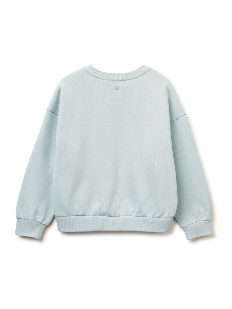 Benetton Blue Snowflake Sequin Sweatshirt - صورة 2 من 3 Benetton Blue Snowflake Sequin Sweatshirt - صورة 2 من 3