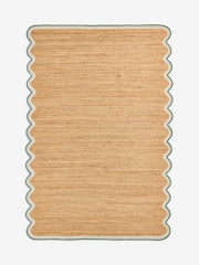 Natural Wave Border Jute Rug - Image 5 of 5