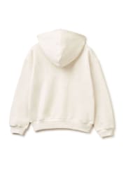 Benetton Cream Full Zip Star Hoodie - Image 2 of 3