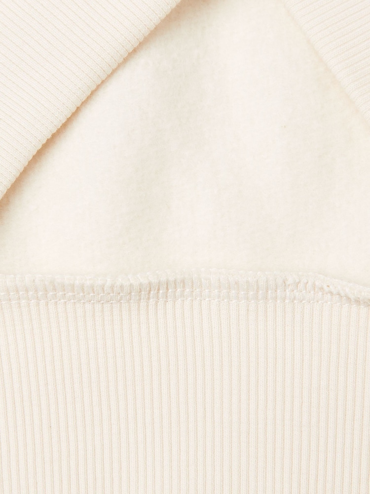 Benetton Cream Full Zip Star Hoodie - Image 3 of 3 Benetton Cream Full Zip Star Hoodie - Image 3 of 3