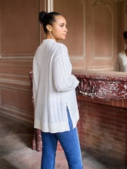 Seraphine Ivory Maternity Pointelle Knit Jumper - Image 5 of 5