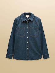 Joules Denim Blue Relaxed Fit Shirt - Image 7 of 7