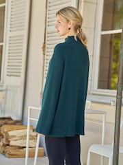 vert foncé - Pull de grossesse et d’allaitement Seraphine à col roulé en cachemire mélangé haut de gamme - Image 6 sur 6