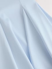 Blue Satin Occasion Maxi Skirt - Image 6 of 7