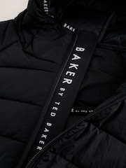 Baker by Ted Baker Shower Resistant Neoprene Padded Black Jacket - Image 14 of 16