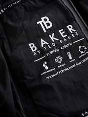 Baker by Ted Baker Shower Resistant Neoprene Padded Black Jacket - Image 15 of 16
