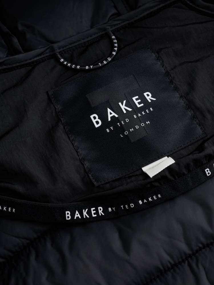 Baker by Ted Baker Shower Resistant Neoprene Padded Black Jacket - Image 16 of 16