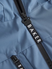Baker by Ted Baker Blue Shower Resistant Midlength Lightweight Coat - Image 11 of 14