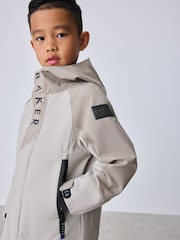 Baker by Ted Baker Grey Baker by Ted Baker Shower Resistant Colourblock Jacket - Image 1 of 8