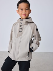 Baker by Ted Baker Grey Baker by Ted Baker Shower Resistant Colourblock Jacket - Image 2 of 8
