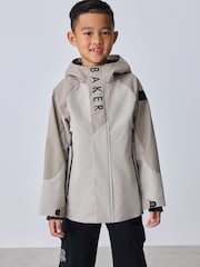 Baker by Ted Baker Grey Baker by Ted Baker Shower Resistant Colourblock Jacket - Image 3 of 8