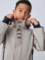 Baker by Ted Baker Grey Baker by Ted Baker Shower Resistant Colourblock Jacket - Image 6 of 8