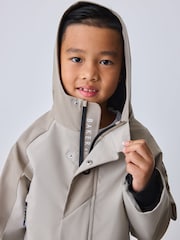 Baker by Ted Baker Grey Baker by Ted Baker Shower Resistant Colourblock Jacket - Image 7 of 8