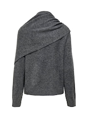 JDY Round Neck Cardigan With Scarf - Bild 2 von 3