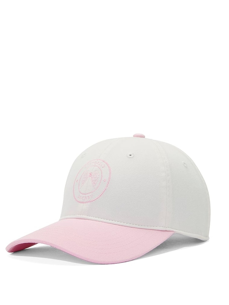 Victoria's Secret Pretty Blossom Pink Baseball Hat - Image 2 of 3 Victoria's Secret Pretty Blossom Pink Baseball Hat - Image 2 of 3