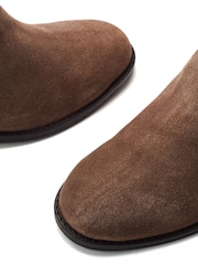 Moda in Pelle Sh Gallop Hidden Wedge Suede Western Ankle Boots - Image 4 of 4