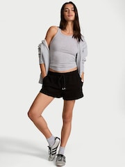 Victoria's Secret Black Terry Shorts - Image 1 of 2