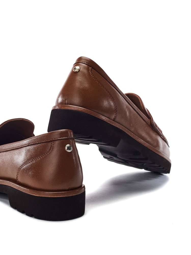 Moda in Pelle Brown Leather Tassel Loafers - Image 4 of 4 Moda in Pelle Brown Leather Tassel Loafers - Image 4 of 4