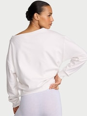Victoria's Secret Coconut White Bridal Terry Boatneck Sweatshirt - Image 2 of 2