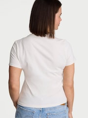 Victoria's Secret Coconut White Bride Cotton T-Shirt - Image 2 of 2