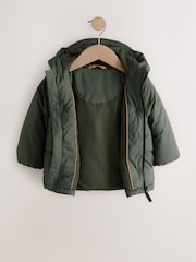 Khaki Green Padded Coat (6mths-7yrs) - Image 6 of 9