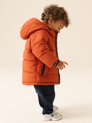 Orange Borg Lined Padded Coat (6mths-7yrs) - Image 1 of 13