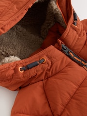 Orange Borg Lined Padded Coat (6mths-7yrs) - Image 12 of 13