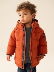 Orange Borg Lined Padded Coat (6mths-7yrs) - Image 2 of 13