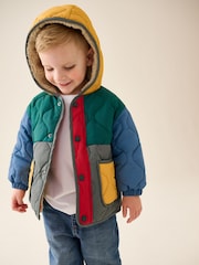 Colour block - Quilted Coat (3mths-7yrs) - Imagen 2 de 5