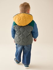 Colour block - Quilted Coat (3mths-7yrs) - Imagen 3 de 5