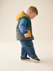 Colour block - Quilted Coat (3mths-7yrs) - Imagen 4 de 5