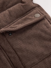 Chocolate Brown Cord Padded Coat (6mths-7yrs) - Image 9 of 9