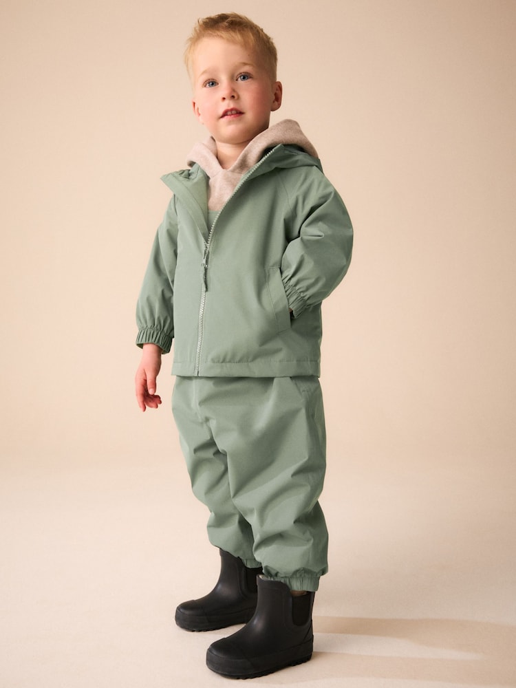 Khaki Green Waterproof Cagoule (6mths-7yrs) - Image 2 of 10