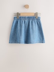Mid Blue Denim Button Detail Skirt (3mths-7yrs) - Image 6 of 8