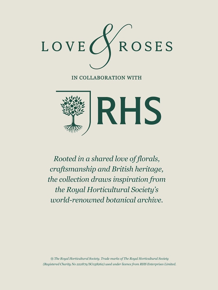 Love & Roses x RHS Yellow 3D Flower Crew Neck T-Shirt - Image 6 of 6