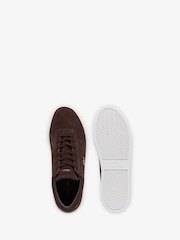Lacoste Brown T-Clip Trainers - Image 4 of 5