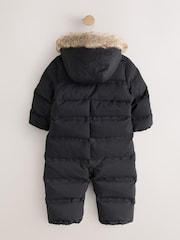 Black Waterproof Padded Snowsuit (3mths-7yrs) - Image 6 of 9