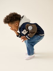 Navy Varsity Jacket (3mths-7yrs) - Image 4 of 5