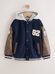 Navy - Varsity Jacket (3buwan-7taon) - Larawan 6 ng 11