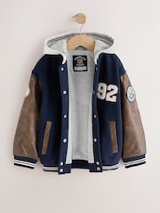 Navy - Varsity Jacket (3buwan-7taon) - Larawan 7 ng 11